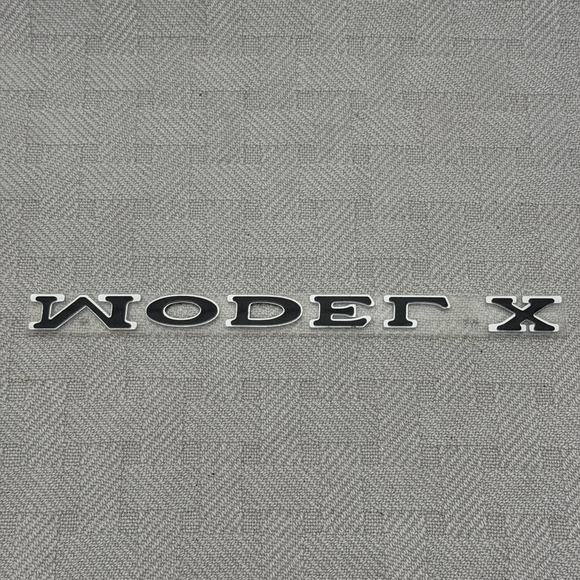 Tesla Model X Rear Tailgate Emblem Badge Letters Set - Picture 2 of 3